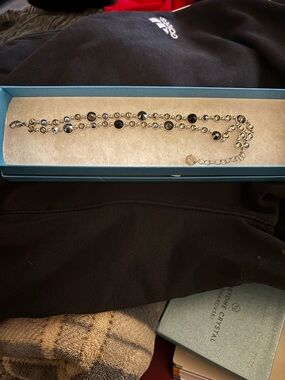 Touchstone Crystal Glam Bracelet Black